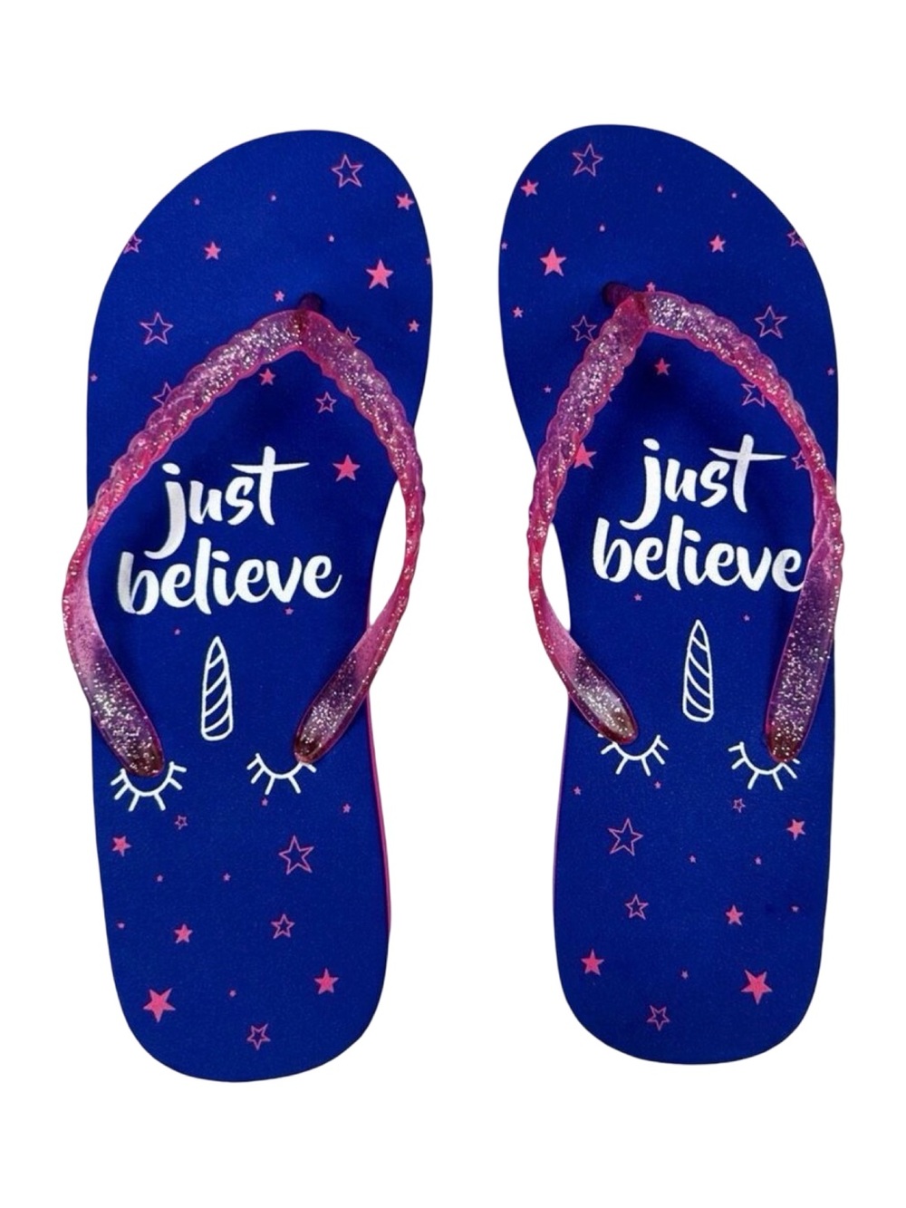 dELiA*s Just Believe Flip Flop Sandals - Size 7